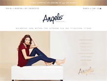 Tablet Screenshot of angelsjeans.com